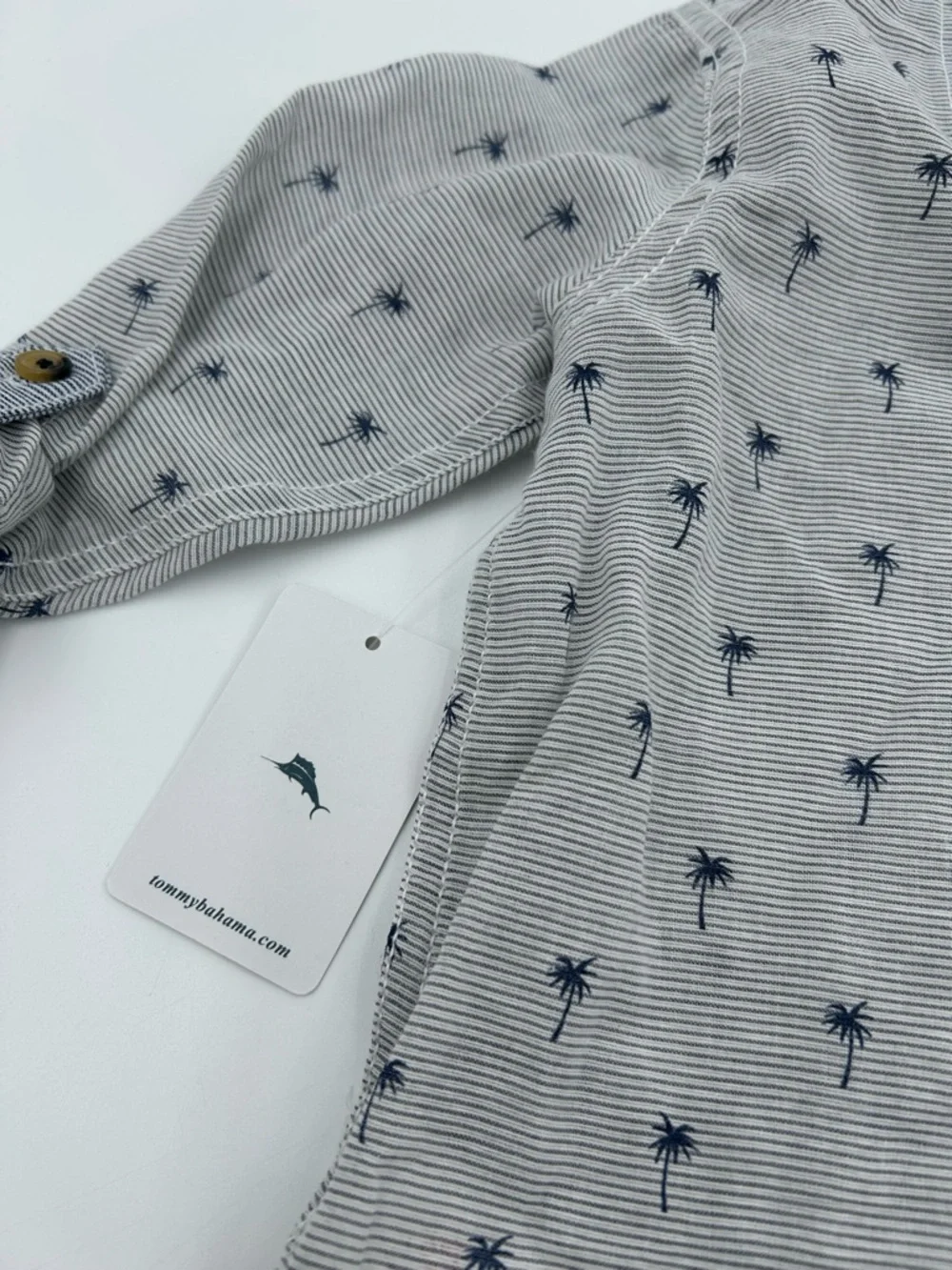 Tommy Bahama Kids Blue Palm-Print Button-Down Shirt 4T NWT - Picture 9 of 9